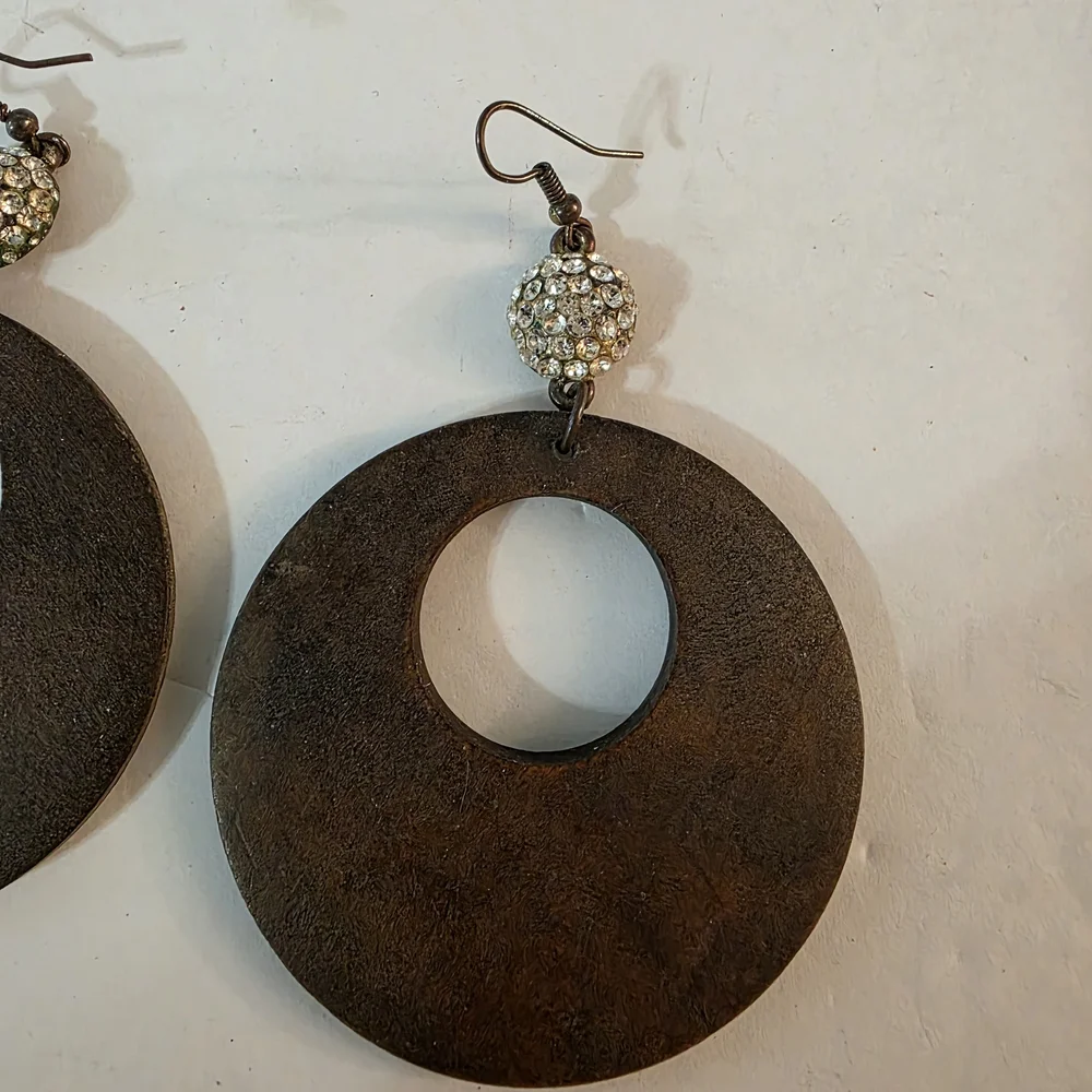 Fashion Jewelry Brown Geometric Earrings